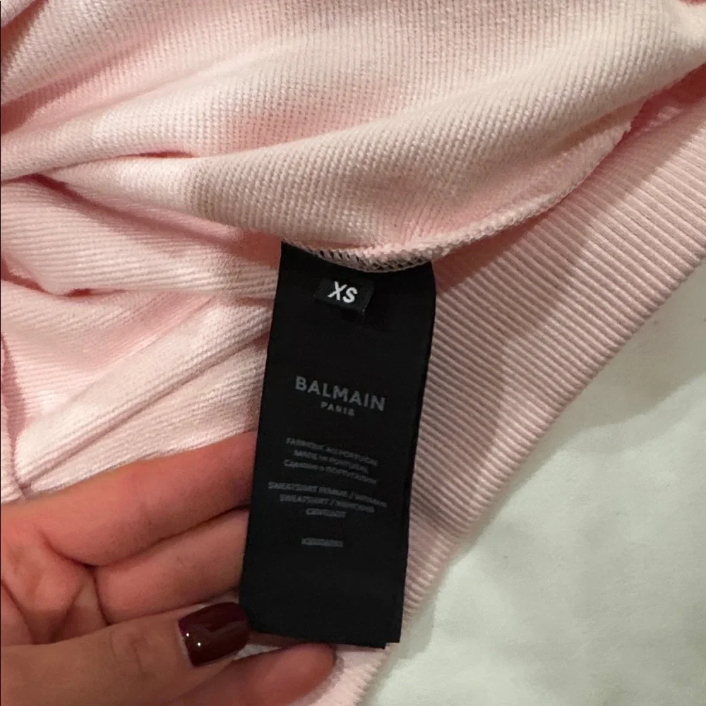 Balmain crew neck sweater size XS